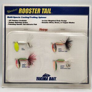 Wordens Rooster Tail Multi-Species Casting/Trolling Sample Display Board 819374